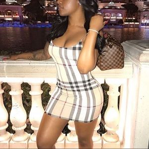 burberry plaid dress fashion nova